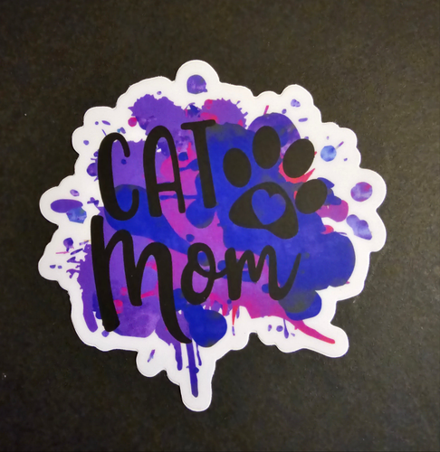 Cat Mom Sticker