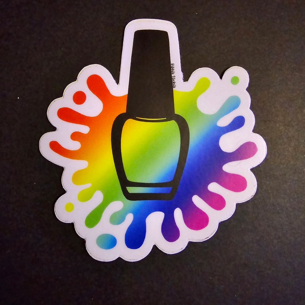 Nail Polish Splatter Sticker