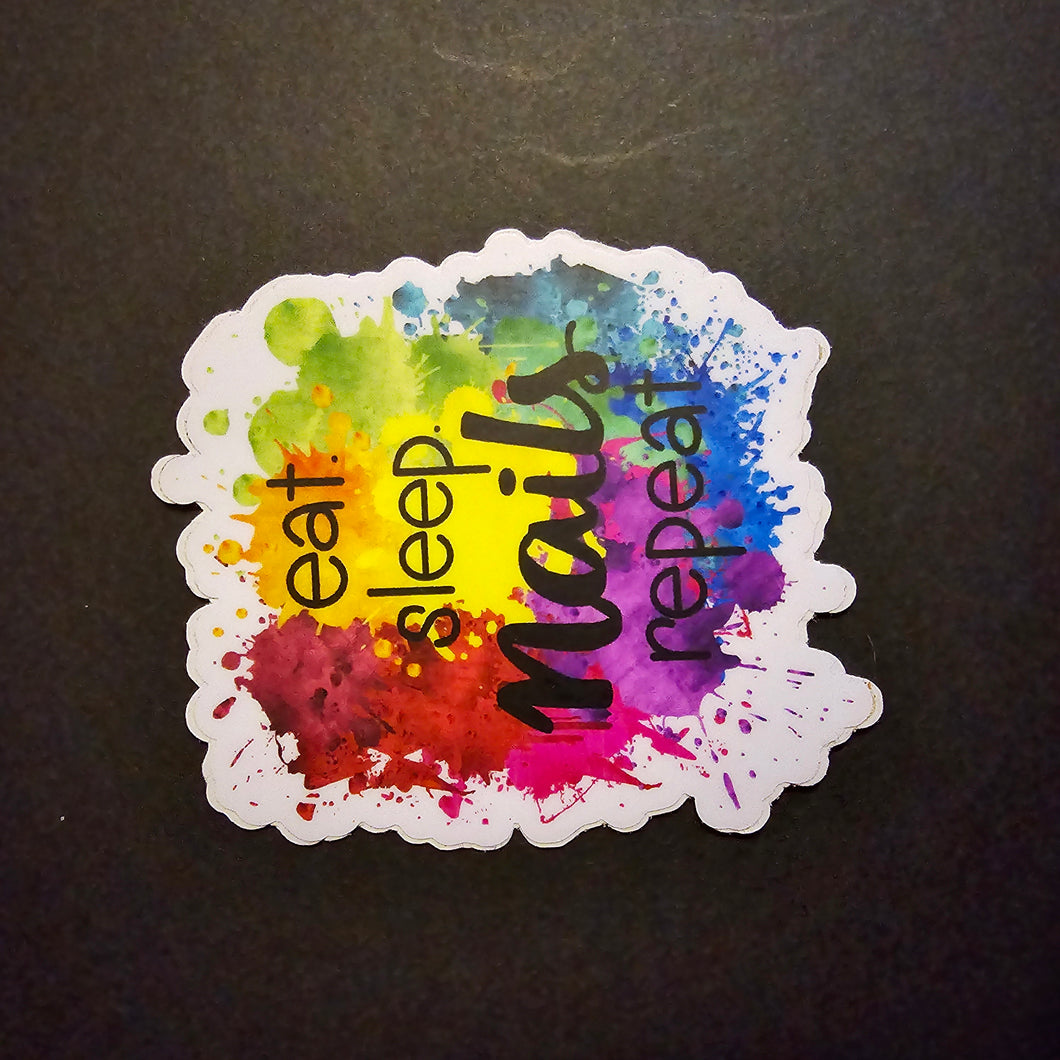 eat.sleep.nails.repeat Sticker